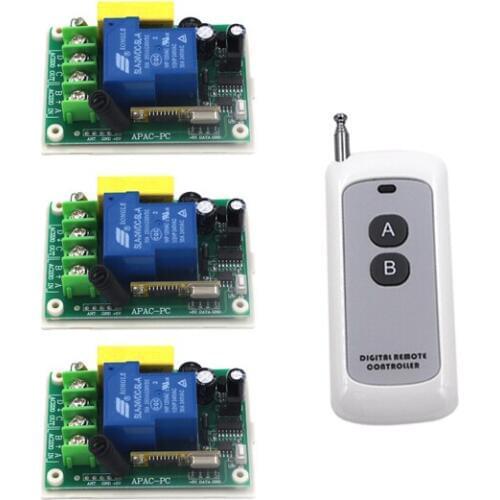 AC 220V Big Relay Remote Control Switch 1CH 30A Remote Switch Long Range 300m Wireless Switch SKU: 5234
