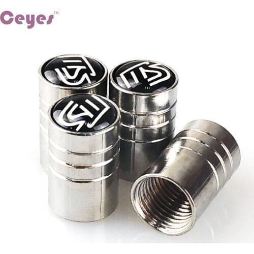 Ceyes Car Styling Fit For MS Mazda 2 3 5 6 CX-5 CX-9 Auto Wheel Tire Tyre Covers Valves Caps Car-Styling Car Emblems Accessories