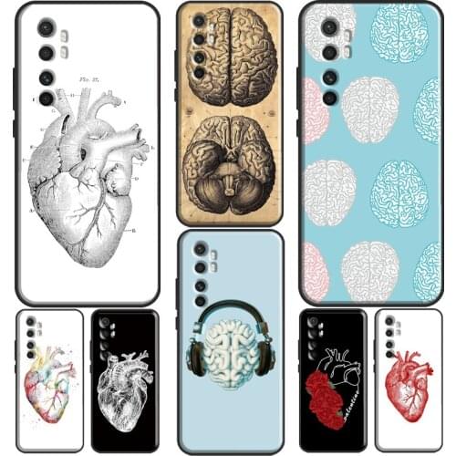 Human Heart Anatomy For Xiaomi Mi 11 Lite Note 10 Mi 10T Pro A3 Mi 11 Ultra Phone Case For POCO X3 Pro M3 F3
