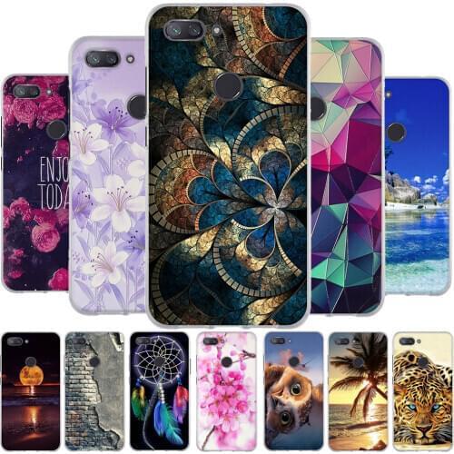 For Xiaomi Mi 8 Lite Silicone Case For Xiaomi Mi 8 Youth Back TPU Funda Cover 3D Bumper Pattern For Xiaomi Mi 8X Case Funda Bag
