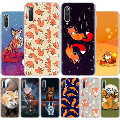 Cartoon cute Fox Phone Case For Xiaomi Redmi Note 10 8T 9S 9A 8A 7 7A 6 6A 9C 9 Pro S2 5A K20 K30 4X Print Cover Coque Capa