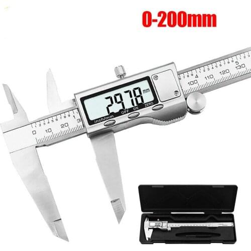 8" 200mm Digital Caliper Stainless Steel Digital LCD Caliper Vernier Caliper Shipping with Retail+Box