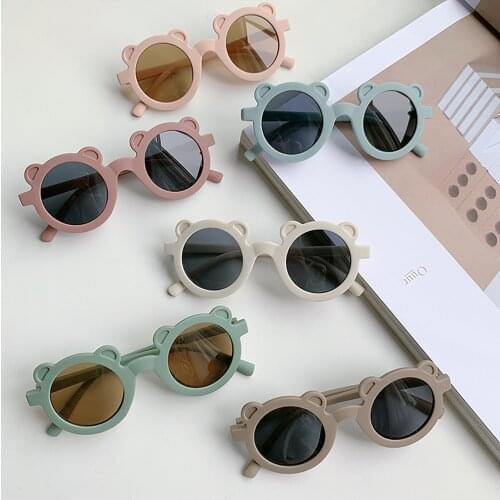Kids Children Sunglasses Multiple Colors Lovely Round Frame Sunglasses For Boys Ultraviolet-proof Round Glasses Eyeglass Summer