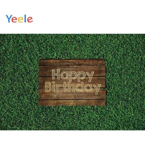 Grass Wall Wooden Board Baby Birthday Party Backdrop Photophone Photography Custom Photographic Background For Photo Studio