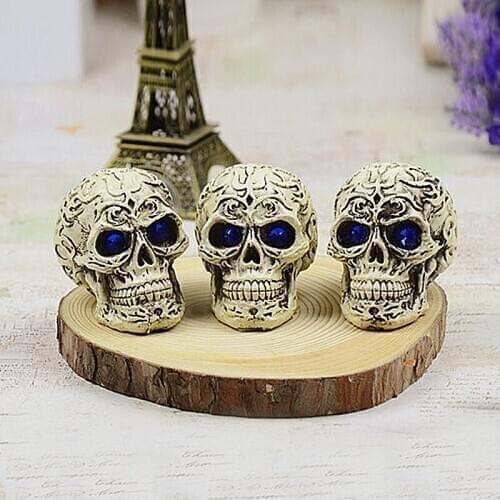 Halloween Horror Scary Skull Resin Skull Resin Ornament Reptile Tank Fish Tank Aquarium Creative Aecoration