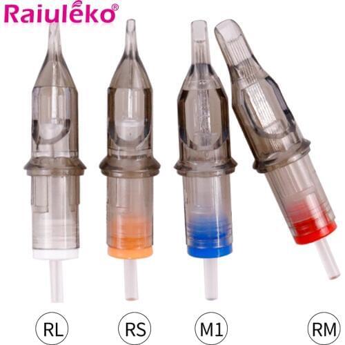 Hot Sale 10 pcs Disposable Semi-Permanent Makeup Tattoo Cartridge Needle RL/RM/RS Tattoo Gun Supplies 1RL/3RL/5RL/7RL/9RL/11RL