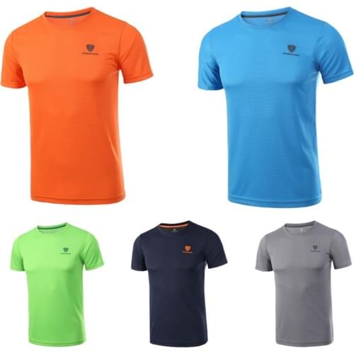 Summer Mens Running T Shirt Quick Dry Tshirts Fitness Casual For Male Breathable T-shirt Tops Tee Plus Size XXXXL Dropshipping