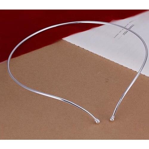 Hot Selling Silver Color Necklace for Women Fashion Jewelry Double Bean Classic High-quality Elegant SMTN206