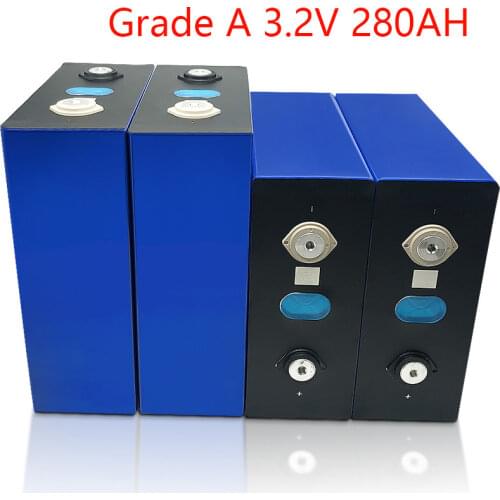 New Grade A EVE 3.2V 280AH Lithium Iron Phosphate Battery Lifepo4 DIY Solar RV 12V 24V Rechargeable Pack EU US Tax Free