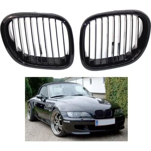 Matte Black Kidney Grille Personal Car Grill Easily Installation Elements for BMW Z3 1996-2002 51138412949 51138412950