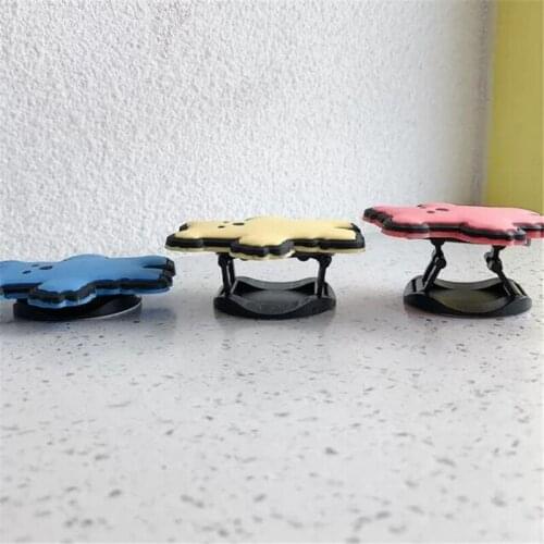 Cartoon Cat Foods Bear Expanding Phone Holder Stand Grip Mount Phone Socket Fold Mobile Smartphone Pocket Desktop Stand Bracket