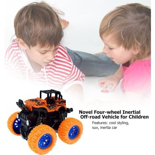 Novelty Four-Wheel Drive Anti-Drop Simulation Inertial Car Off-Road Vehicle Model Toy Children Kids Educational Toys