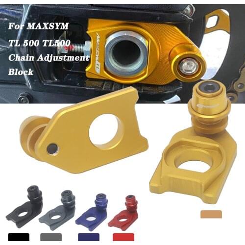 New Motorcycle Chain Adjustment Block Frame Swingarm Spools Sliders For SYM MAXSYM TL 500 TL500 2020