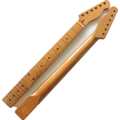 1pcs The electric guitar neck maple fingerboard 22 products The light yellow paint