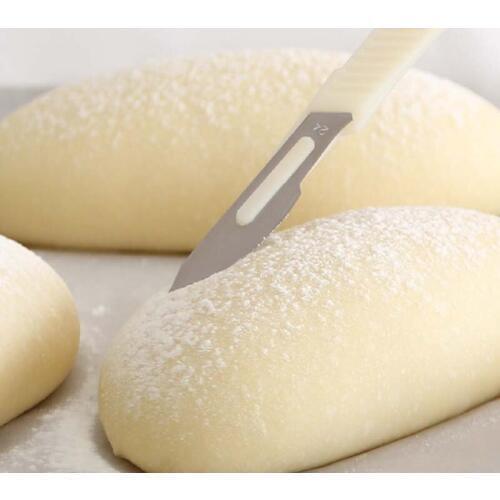Baguette Bread Slicing Knife Practical European Bread Knife Cutting Tools Pastry Cutter With Carbon Steel Blade PP Shank