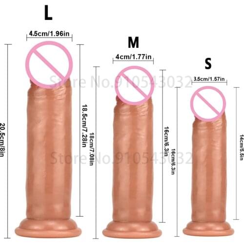 Realistic Sliding Foreskin Dildo Big Penis Dick Vagina Female Masturbation G Spot Clitoris Stimulate Dildo Sex Toys For Women