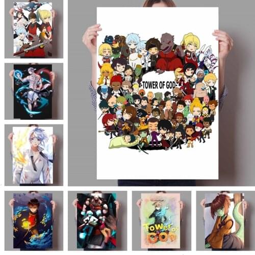WTQ Retro Poster Tower of God Telecom Canvas Painting Movie Anime Posters Wall Decor Poster Wall Art Picture Home Decor