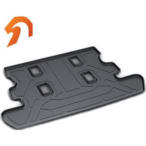 Rubber Rear Trunk Cover Cargo Liner Trunk Tray Floor Mats For TOYOTA Land Cruiser 2012-2018 Carpet Liner Mats