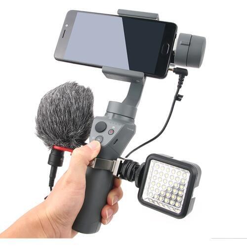 Ruigpro Ant O-Ring Hot /Cold Shoe Adapter for DJI OSMO Mobile 2 gimbal Mounting Microphone/LED Light/Monitor/mini tripod