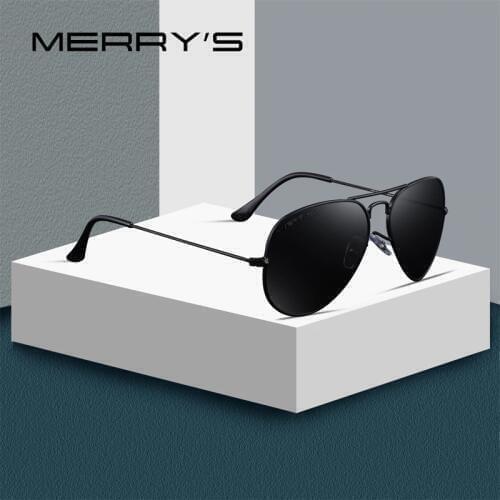 MERRYS DESIGN Men/Women Classic Pilot Polarized Sunglasses 58mm UV400 Protection S'8025