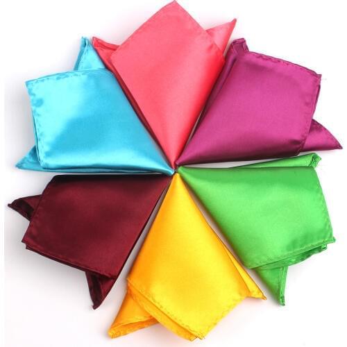 Solid Suits Pocket Square For Men Business Chest Towel Hanky Gentlemen Hankies Classic Suit Scarves Mens Handkerchief