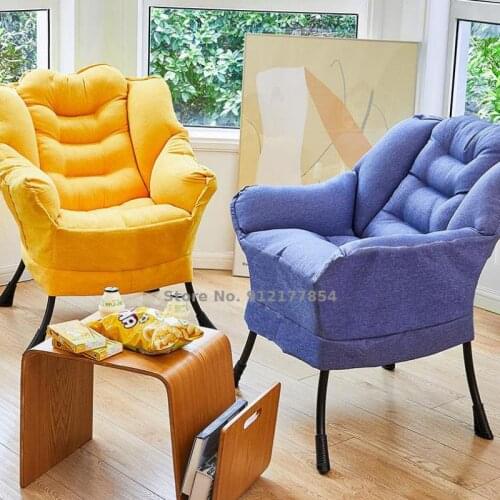 Lazy sofa European-style high-end single student dormitory leisure bedroom balcony comfortable computer sofa back chair