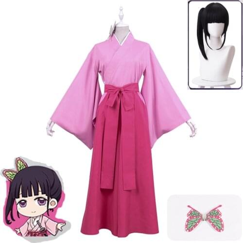 2020 Hot Anime demon slayer kimetsu no yaiba tsuyuri kanawo tsuyuri kanao cosplay wig cosplay halloween costume hair wig