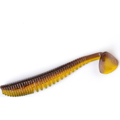 5 PCS New Herring Bait Soft 75/100/125mm 43/47/54g Swing Carp Silicone Lure 25 Colors Lake Barracuda Artificial Tackle