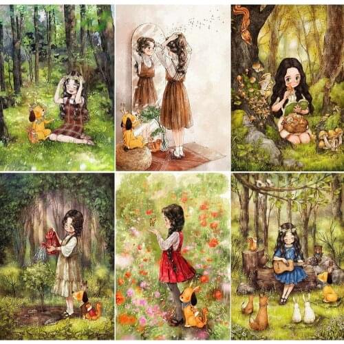 Diy Diamond Embroidery Full Display 5D Diamond Painting Girl Picture Rhinestone Diamond Mosaic Crafts Gift Decoration 2020 New