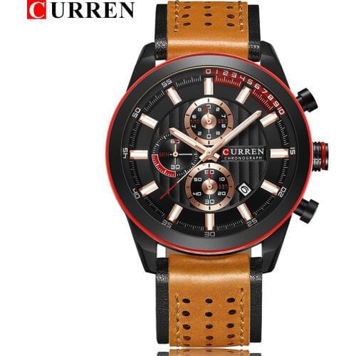 CURREN Mens Watches Top Brand Luxury Male Military Sport Luminous Watch men Business quartz-watch Male Clock Man Relogio Masculi
