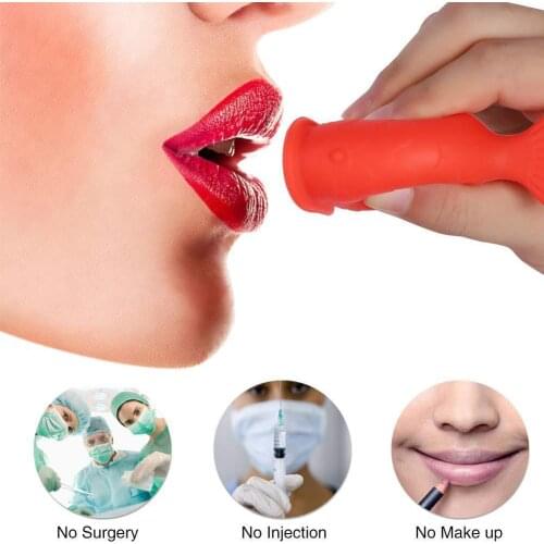 Long-lasting Plumping Silicone Lip Plumper Enhances Ladies Natural Sexy Fish Lip Plumper Tool N4B3