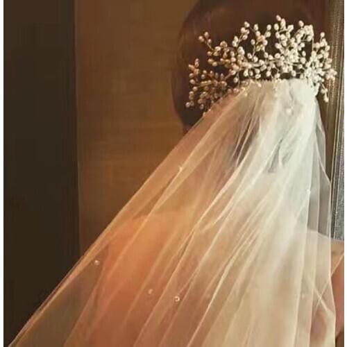 Elegant Wedding Hair Combs hairpins Sets for Bride Crystal Rhinestones Pearls Women Hairpins Bridal Headpiece Hair Accessories