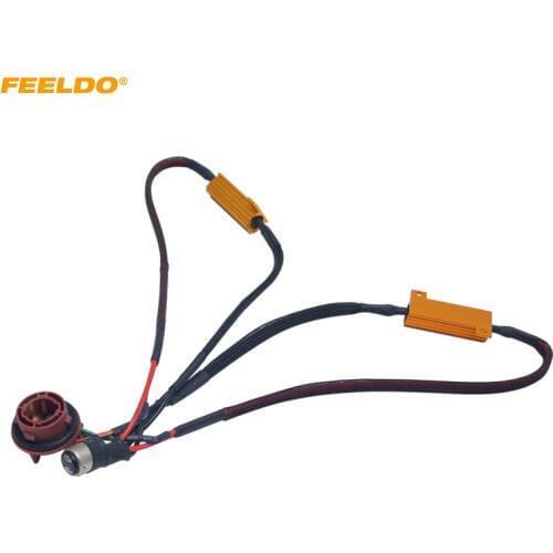 FEELDO 10Pcs BAY15D 1157 LED Warning Decoder Load Resistor Socket Error #FD5345
