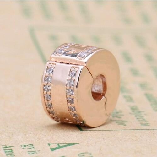 Bewill Authentic 925 Sterling Silver Positioning Button Fixed Clip Beads Fit Original Bracelet Necklace DIY Jewelry