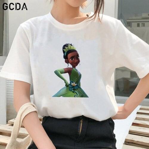 Tiana The Princess and the Frog 3D Printing T-shirts Women Summer Graphic Tees Funny Shirts For Girls Loose Harajuku Tops