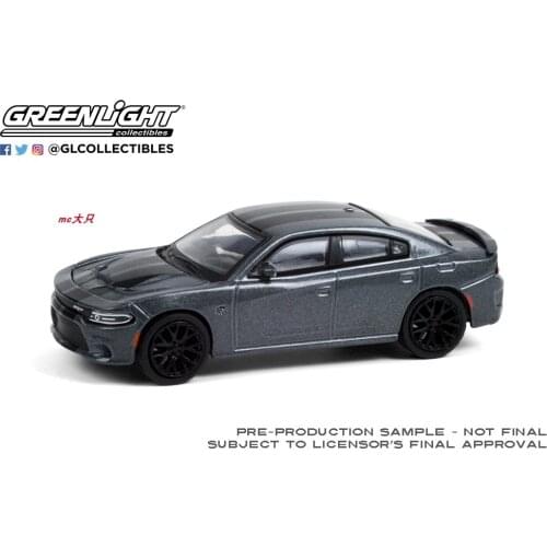 GreenLight 1:64 2018 Dodge Charger SRT Hellcat Alloy model car Metal toys for childen kids diecast gift