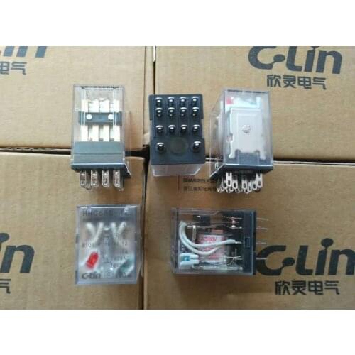 HHC68BL-4Z Brand new original authentic C-Lin HHC68B-4Z JZX-22F(D)/4Z HH54P MY4 YZR4PD Relay AC380V