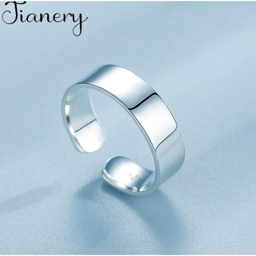 Personality Gothic Vintage Round Smooth Rings For Women Bridal Wedding Engagement Punk Resizable Antique Rings Rock Jewelry