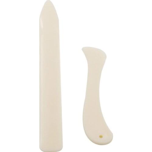 2Pcs/Set Leather Craft Tools Bone Folder for Leather Scoring Folding Creasing Edges Paper Handmade Sewing Tools Accessories