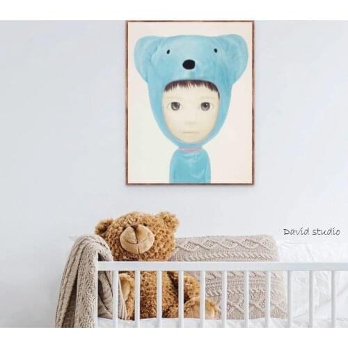 Hand Painted Paintings The Most Popular Japanese Cartoon Art Mayuka Yamamoto Oil Painting For Kids Room Dec. Christmas Gift