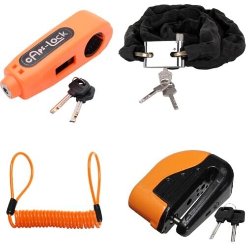 Motorcycle Anti Theft Security Lock Set Motorcycle Motorbike Bike Disc DISK Brake Lock Alarm 2 Keys Safety Goods