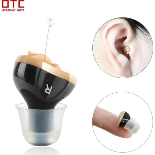Micro Hearing Aid for Seniors Invisible Hearing Aids for deafness headset Adjustable Wireless with Sound Amplifier