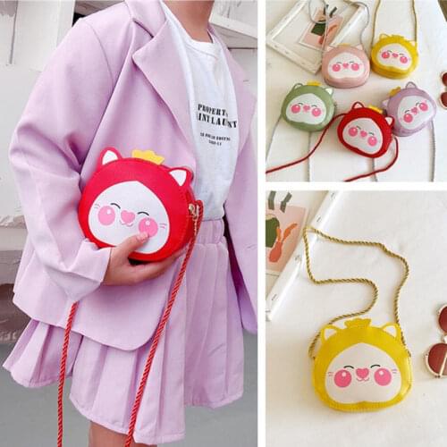 Cartoon Children Girls Mini Shoulder Bag Cute Baby Kids Messenger Bag Lovely Princess Accessories Coin Purse PU Leather Handbags