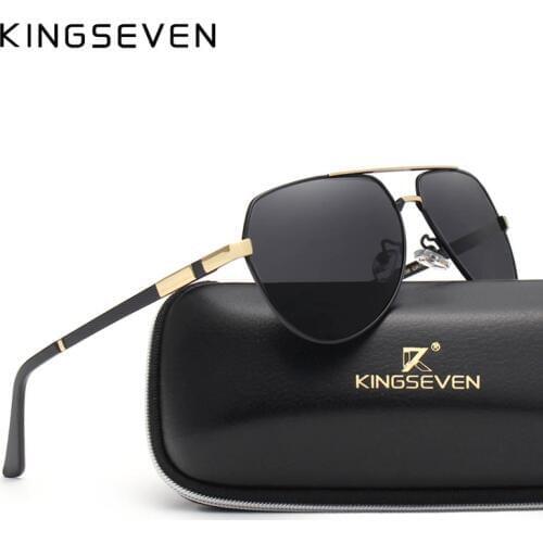 KINGSEVEN Brand Fashion Design Sunglasses Men Polarized UV400 Eyes Protect Sports Sunglasses