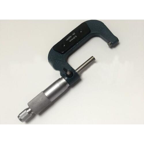 Outside Micrometer 25-50mm Measuring Range, Resolution 0.01mm, Spiral Micrometer Caliper Measuring Tool Teaching Practice