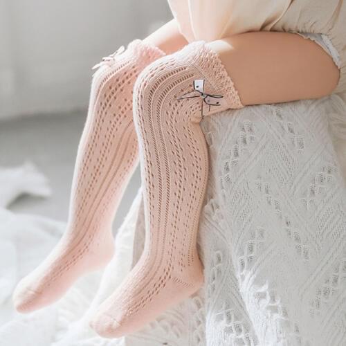 Wecute New Fashion Summer Boneless Baby Socks Lovely Newborn Kids Socks Transfer Mesh Baby Over The Knee Anti-mosquito Socks