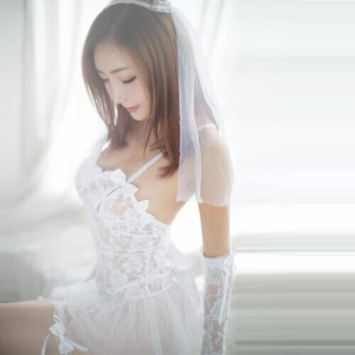 Porn Erotic Lingerie For Women Cosplay White Bride Wedding Dress Uniform Sexy Lingerie Hot Temptation Sexy Costumes Underwear