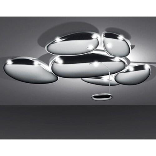 Art Deco Chrome Water Drop Lustre Lamparas De Techo Designer Ceiling Lights.LED Hanging LampsCeiling Lamp For Foyer