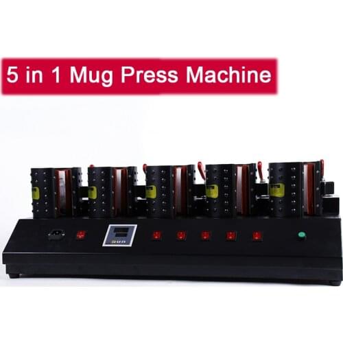 Multifunction Cutter and Dispenser Single Controller 5 in 1 Digital Mug Sublimation Heat Press Machine Printer