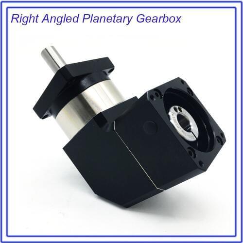 Gearbox 90 Degree 20 :1 Corner Right Angled Planetary Reducer Reversing Reducer for NEMA24 60mm 200W 400W 600W Servo Motor